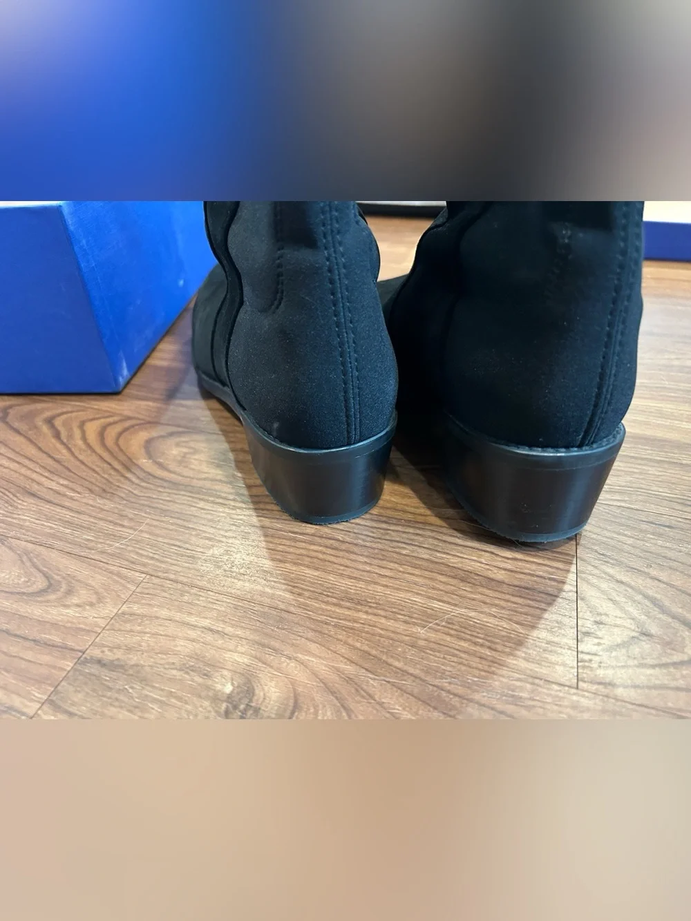 Stuart Weitzman 5050 OVER-THE-KNEE BOOT in Black Suede